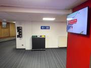 Gepflegte sanitäre Einrichtungen am Fuße des Gletschers Grande Motte