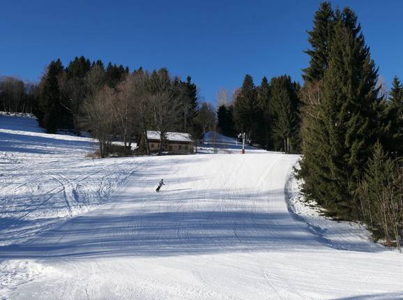 Mittelschwere Piste in Belveder