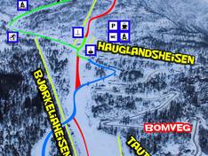 Pistenplan Jølster Skisenter