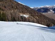 Watles Abfahrt im unteren Bereich (Talabfahrt)