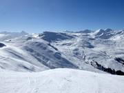 Blick vom Stein zum Piz Sezner
