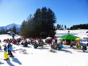 Häxechessel-Bar an der Gondelstation Bidmi