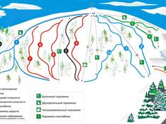 Pistenplan Sorochany – Kurovo