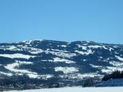 Blick auf das Skigebiet Hafjell