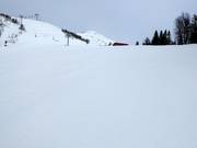 Präparierte Piste im Skigebiet Åre