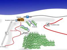 Pistenplan Ködellift – Nordhalben