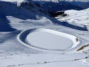 Speicherteich im Skigebiet Meran 2000
