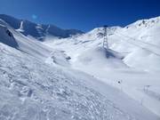 Blick auf das Freeridegelände am Piz Val Gronda