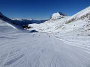 Breite Piste mit Blick auf den Ifinger