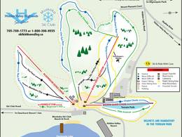 Pistenplan Hidden Valley Highlands