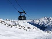 Falginjochbahn - 100er Funifor - windstabile Kabinen-Seilbahn mit breiter Seilführung