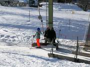 Engagiertes Personal am Schlepplift