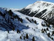 Blick auf die Piste Agnello