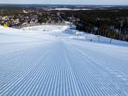 Perfekte Pistenpräparierung im Skigebiet Levi