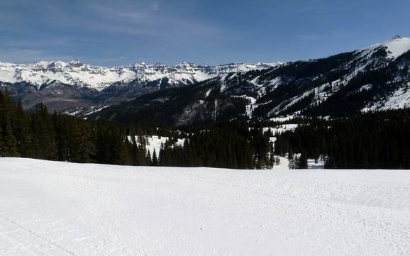 San Juan Mountains: Größe der Skigebiete – Größe Telluride