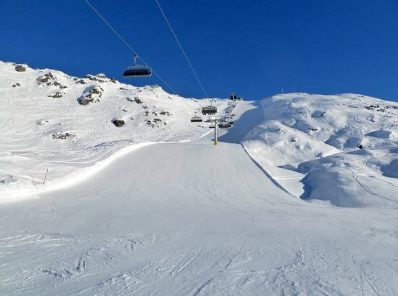 Schwere Piste Nr. 20a an der Kapaunsbahn