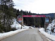 Anfahrt zum Skigebiet Ravna Planina