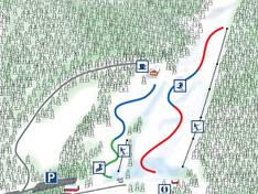 Pistenplan Ombergsliden Vadstena