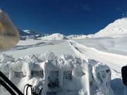 PistenBully fahren - Blick aus dem Cockpit