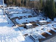 Camping Essenza Alpina direkt an der Talabfahrt nach Francolini