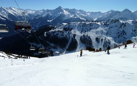 Größter Höhenunterschied in der Ski- & Gletscherwelt Zillertal 3000 – Skigebiet Mayrhofen – Penken/Ahorn/Rastkogel/Eggalm