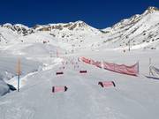Leichter Parcour der Schweizer Skischule in Grimetz