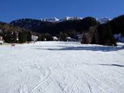 Übungspisten am Ortsrand von Wolkenstein