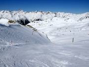 Schwere Piste Nr. 13 von der Greitspitze zur Idalp