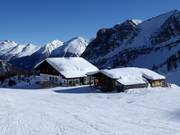 Edelweisshütte mitten im Skigebiet
