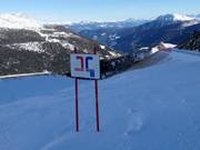 Pistenausschilderung im Skigebiet Schwemmalm