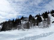 Blick zum Freeridegelände Hanguren