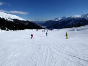 Leichte Piste am Skilift Palius