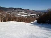 Breite Waldschneisenabfahrt