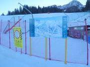 Pistenplan im Skigebiet