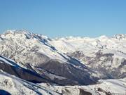 Blick von Peyragudes auf Saint-Lary-Soulan