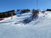 Blick auf die vielen Pisten am Helm