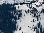 Blick auf die Dreiersesselbahn Deep Temerity