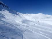 Freeridegelände unterhalb des Tschuggen