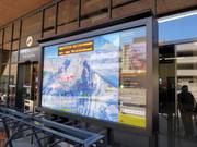 Aktuelle Informationen an der Talstation der Stoosbahn