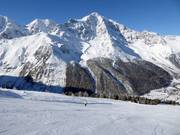 Blick von der Kanzel auf Ortler mit Langenstein