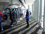 Das Personal ist präsent an der SkiWeltbahn