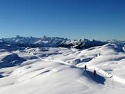 Präparierter Winterwanderweg als Ausdruck eines sanften Tourismus