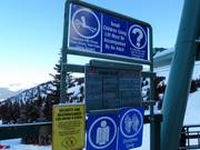 Informationen beim Lifteinstieg