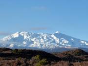 Blick zum Mt. Ruapehu mit Skigebiet Whakapapa