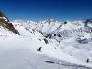 Schmugglerpiste an der Weißseejochbahn
