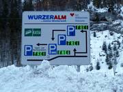 Informationen zu den freien Parkplätzen