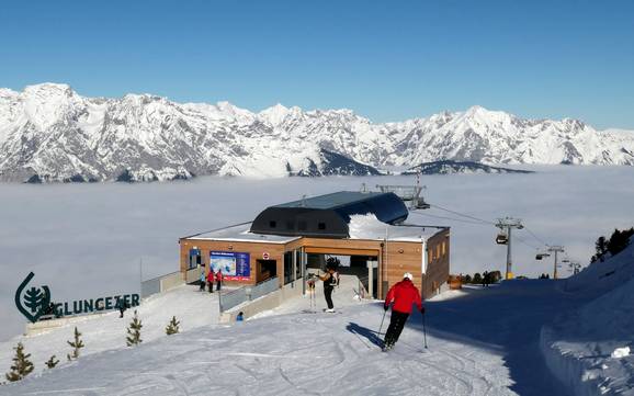 Skifahren bei Hall in Tirol