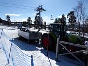 Umweltfreundliche Beförderung im Feriendorf Idre Fjäll