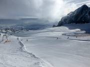 Breite Abfahrt am Schladminger Gletscherlift