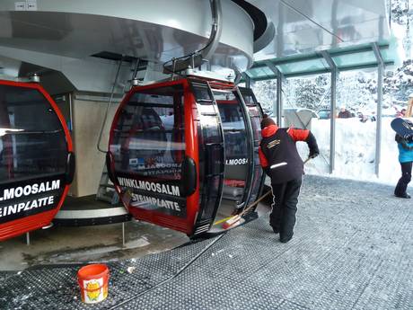 Oberbayern: Sauberkeit der Skigebiete – Sauberkeit Steinplatte Winklmoosalm – Waidring/Reit im Winkl